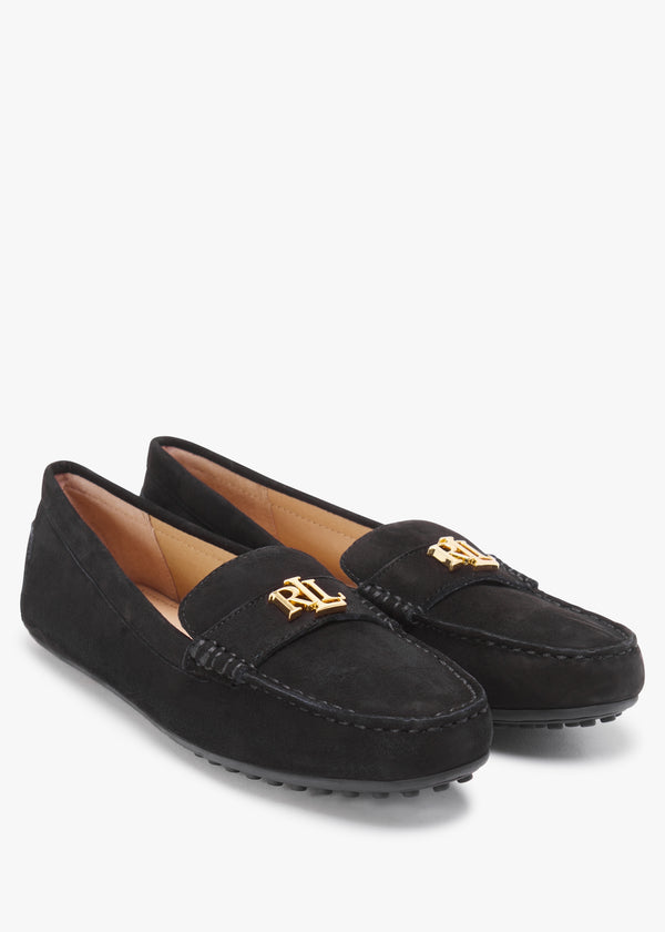 Barnsbury Black Suede Loafers
