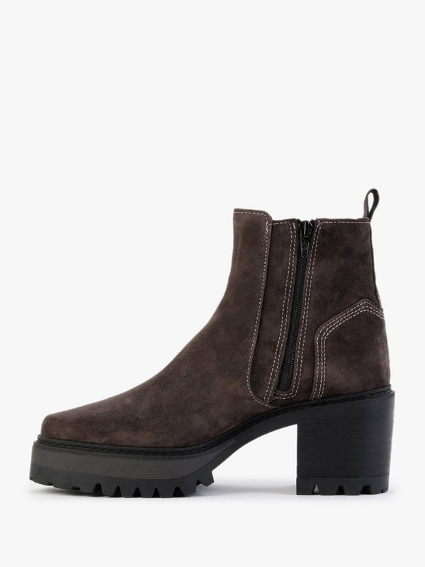 Galette Brown Suede Ankle Boots