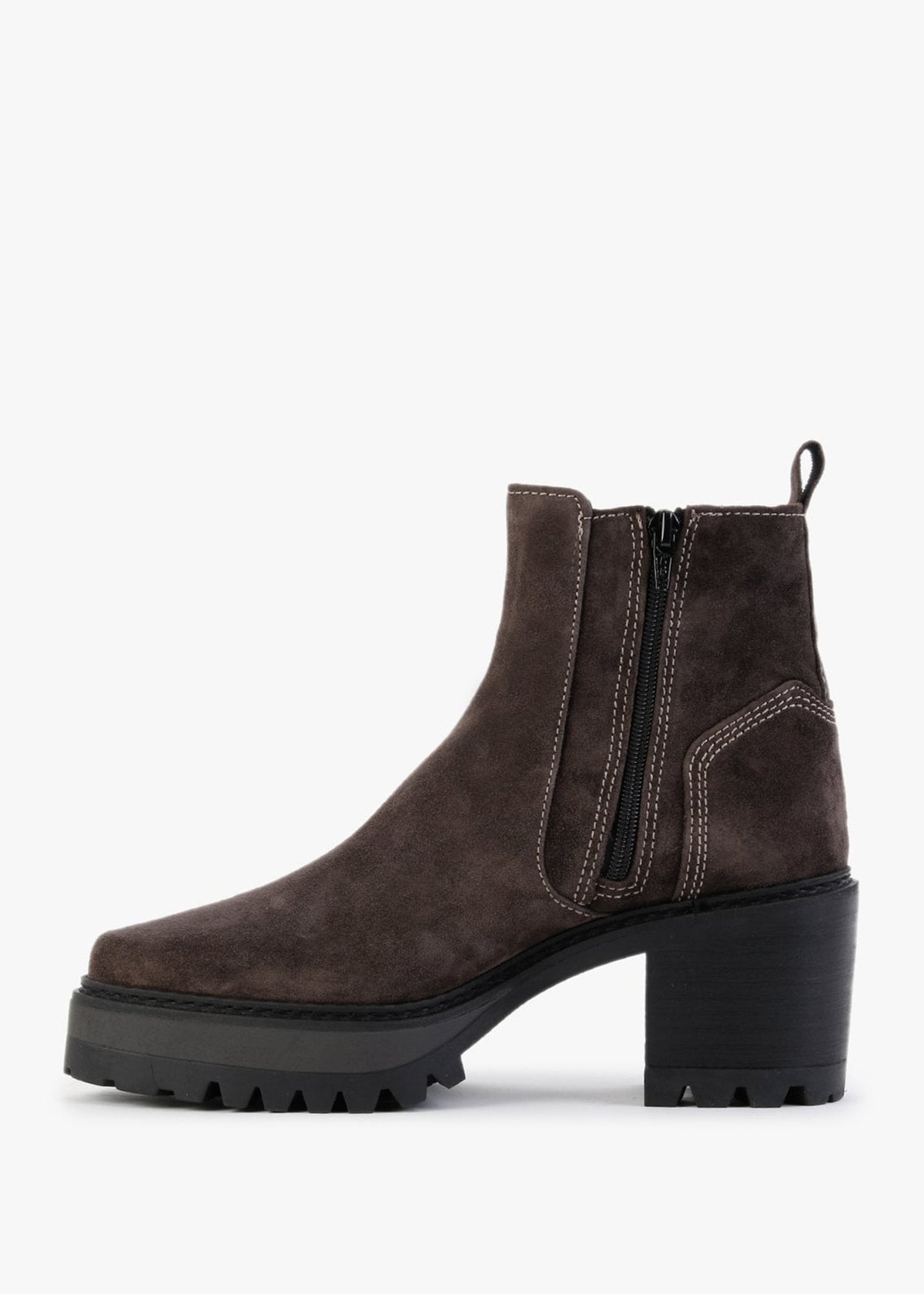 Galette Brown Suede Ankle Boots