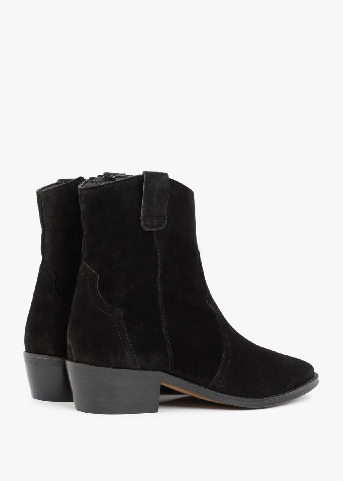 Lunette Black Suede Cowboy Boots