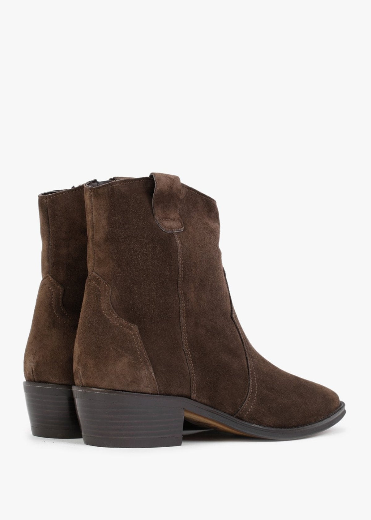 Lunette Brown Suede Cowboy Boots