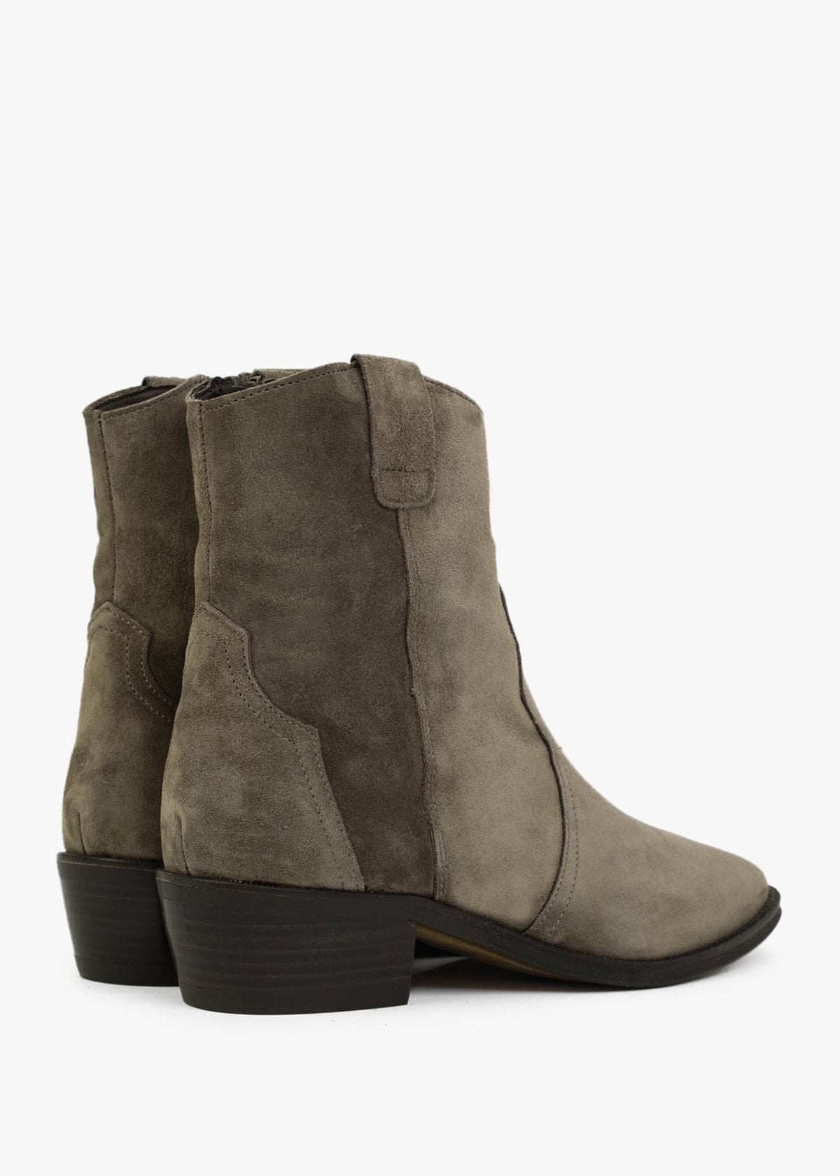 Lunette Khaki Suede Cowboy Boots