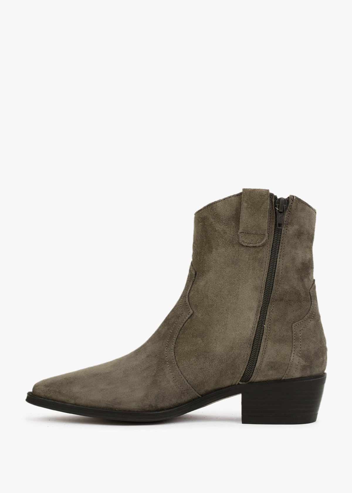 Lunette Khaki Suede Cowboy Boots