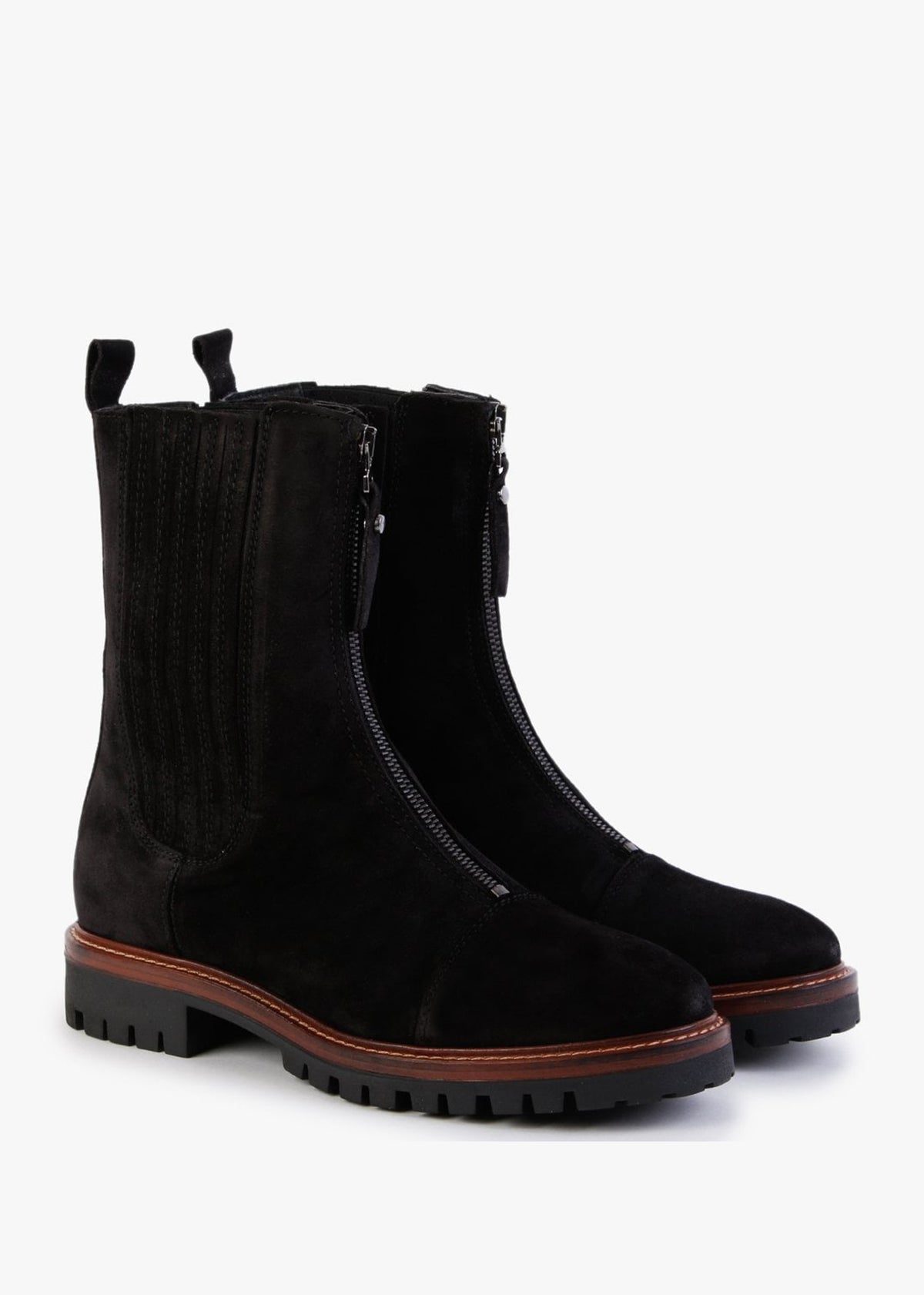 Truffle Black Suede Calf Boots