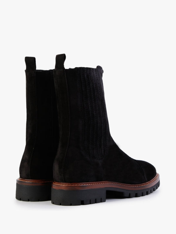 Truffle Black Suede Calf Boots