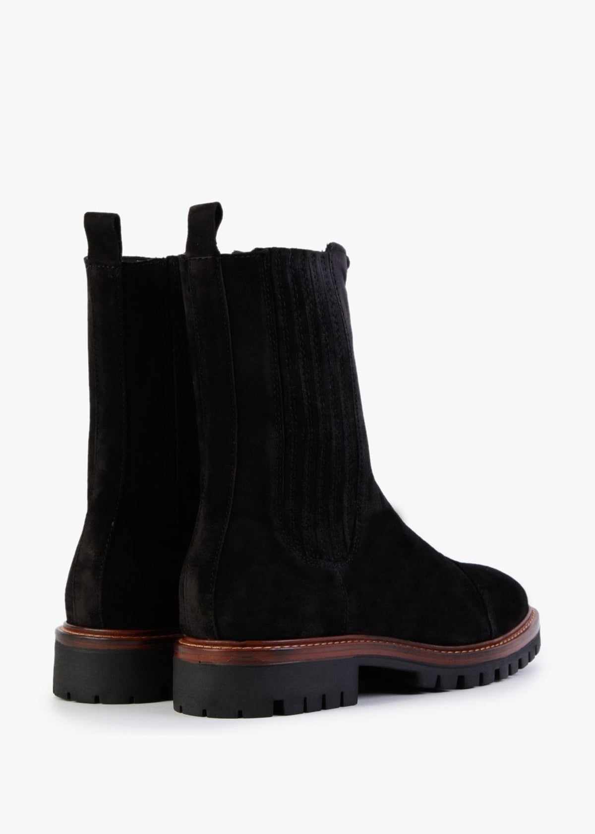 Truffle Black Suede Calf Boots