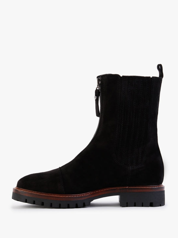 Truffle Black Suede Calf Boots