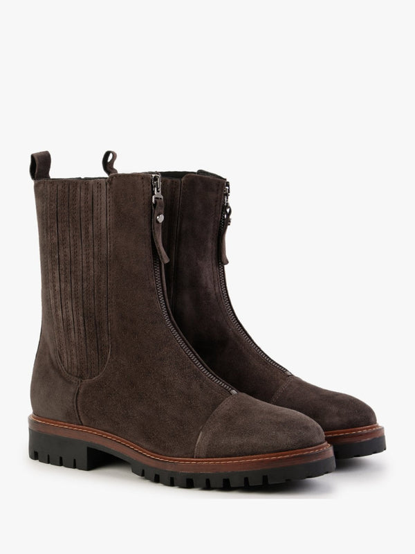 Truffle Brown Suede Calf Boots