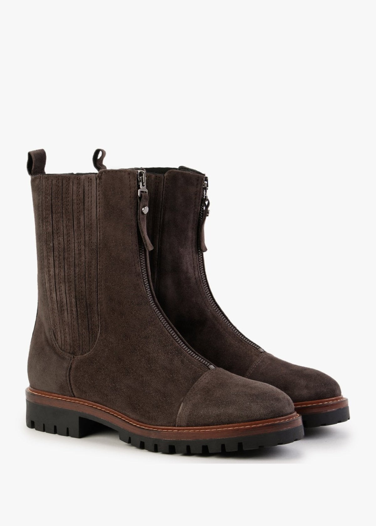 Truffle Brown Suede Calf Boots