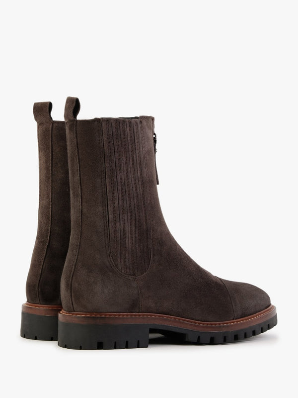 Truffle Brown Suede Calf Boots