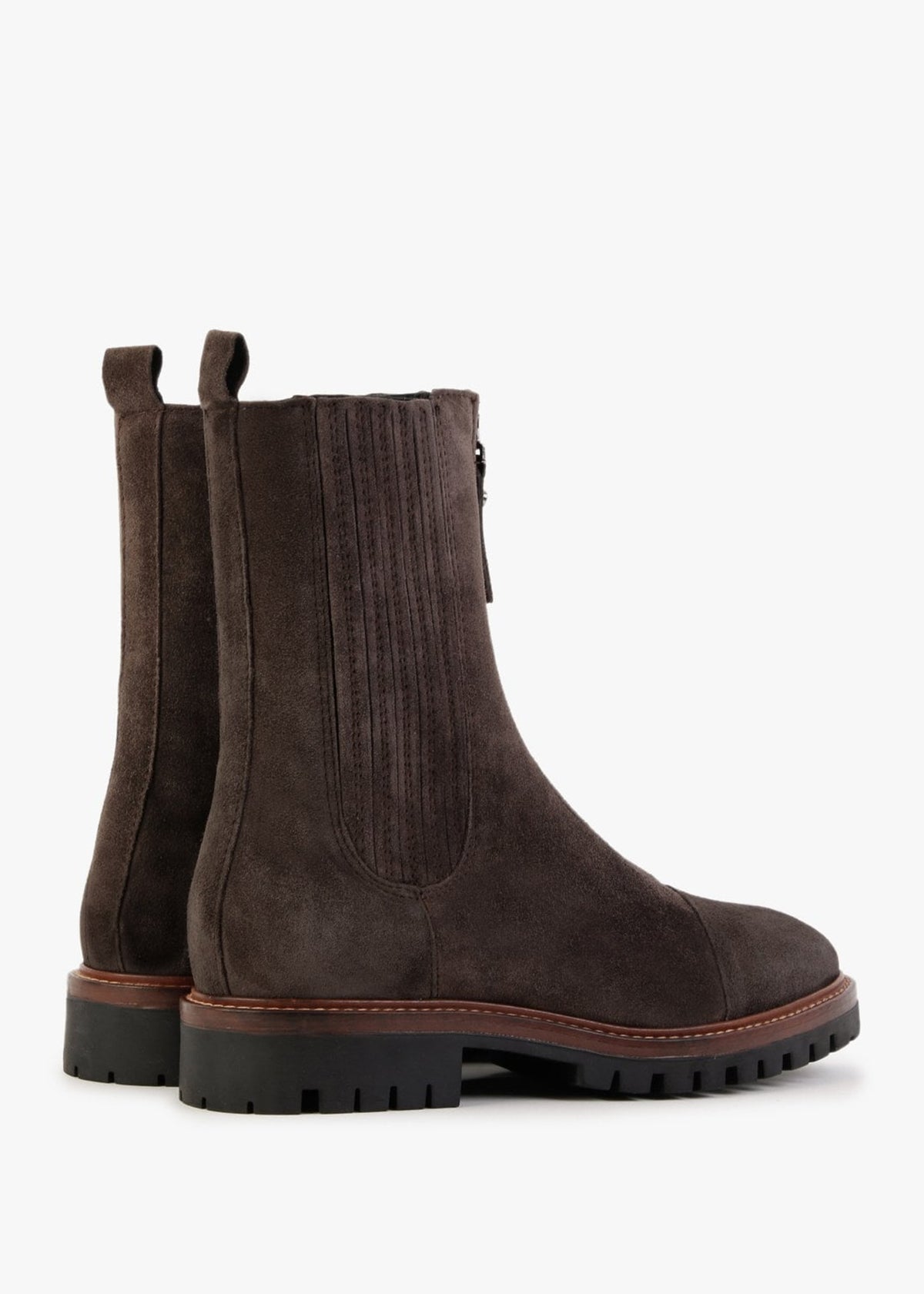 Truffle Brown Suede Calf Boots