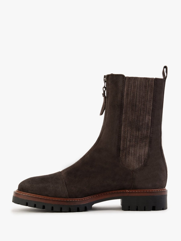 Truffle Brown Suede Calf Boots