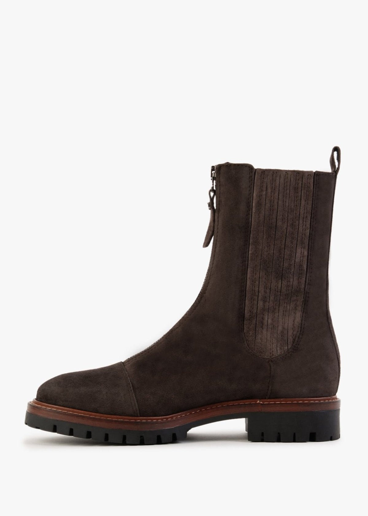 Truffle Brown Suede Calf Boots