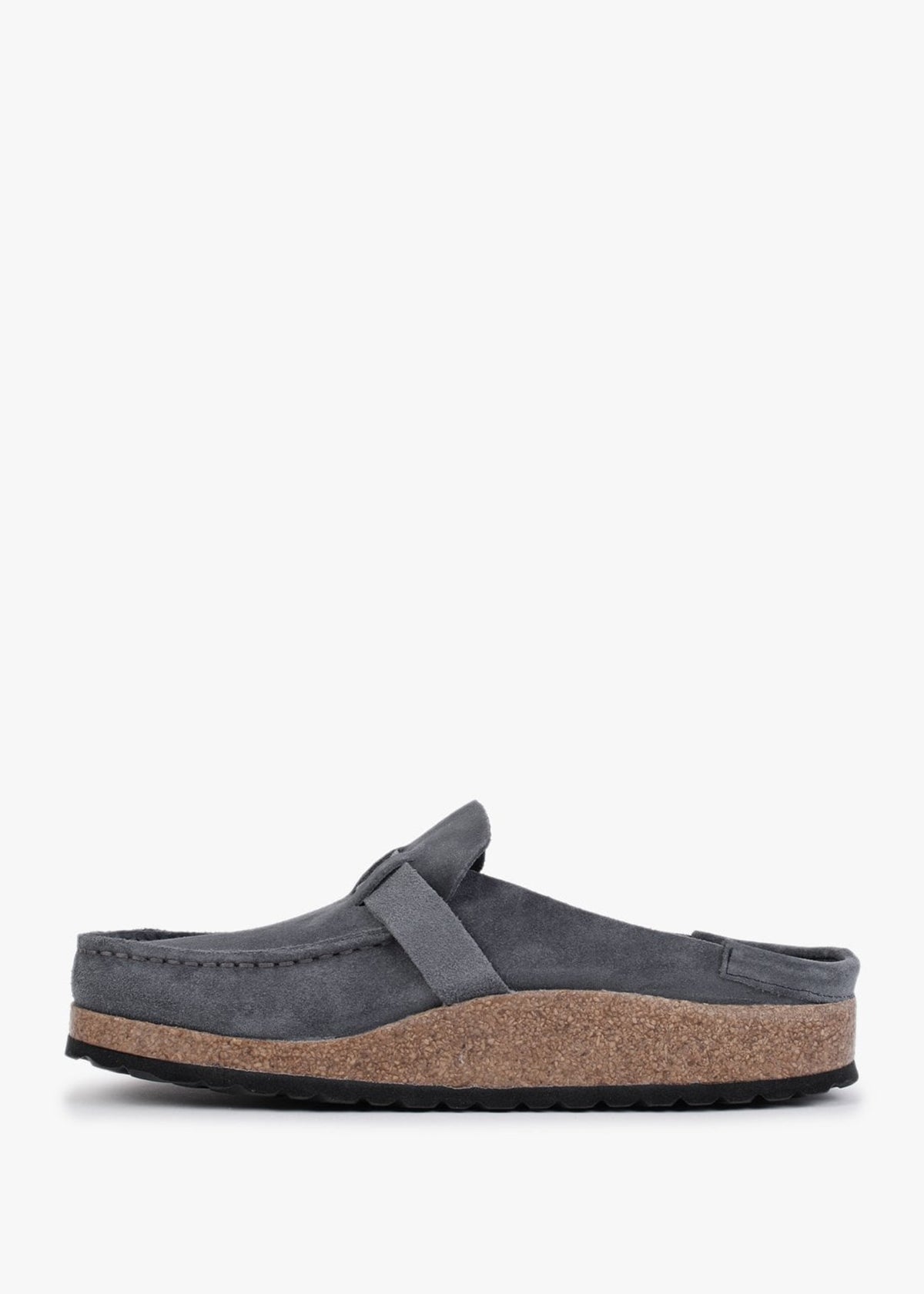 Buckley Navy Suede Backless Moccasins