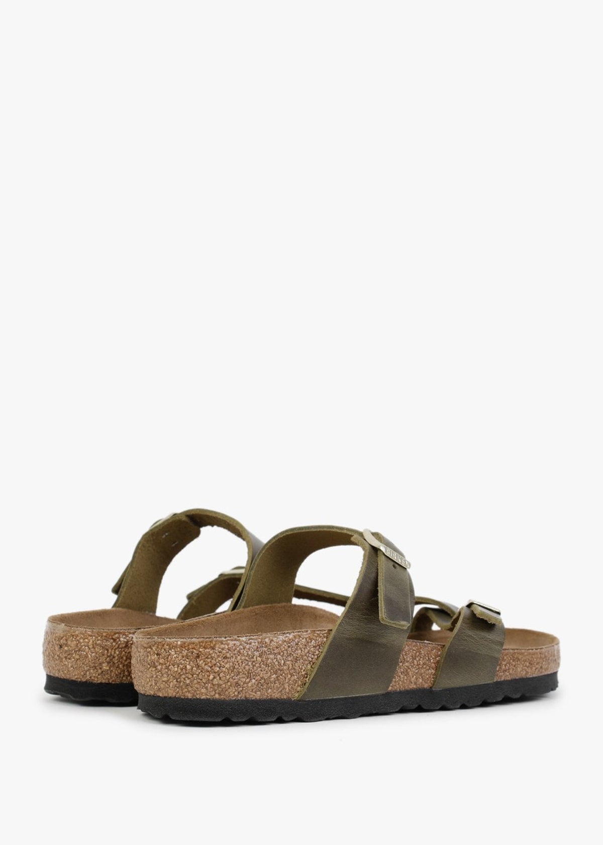 Mayari Olive Oiled Leather Thong Sandals