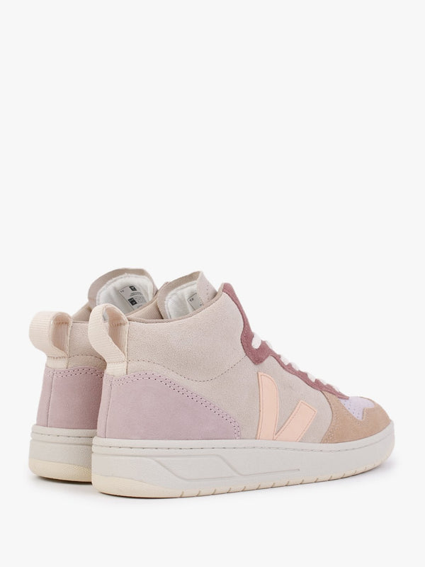 V-15 Suede Multico Peach High-Top Trainers