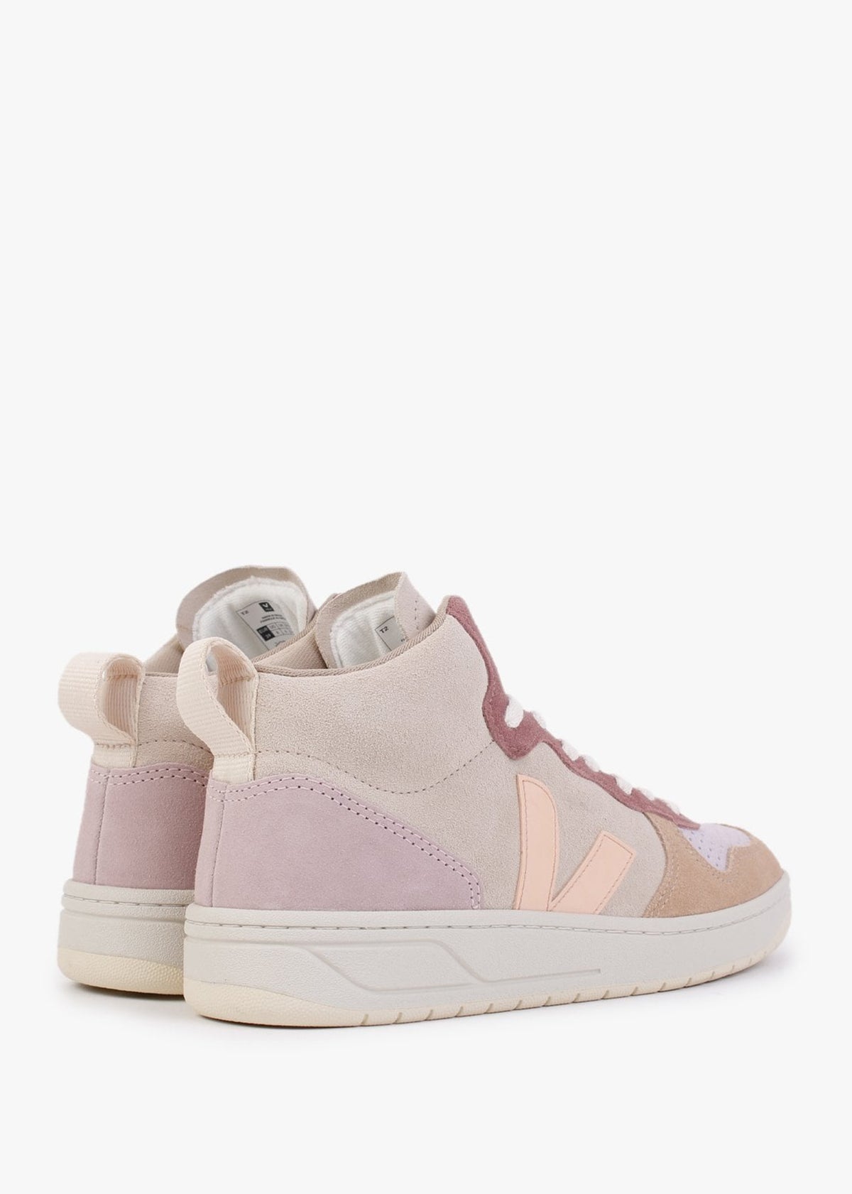 V-15 Suede Multico Peach High-Top Trainers
