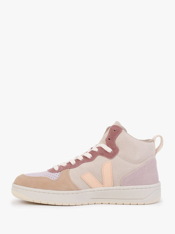 V-15 Suede Multico Peach High-Top Trainers