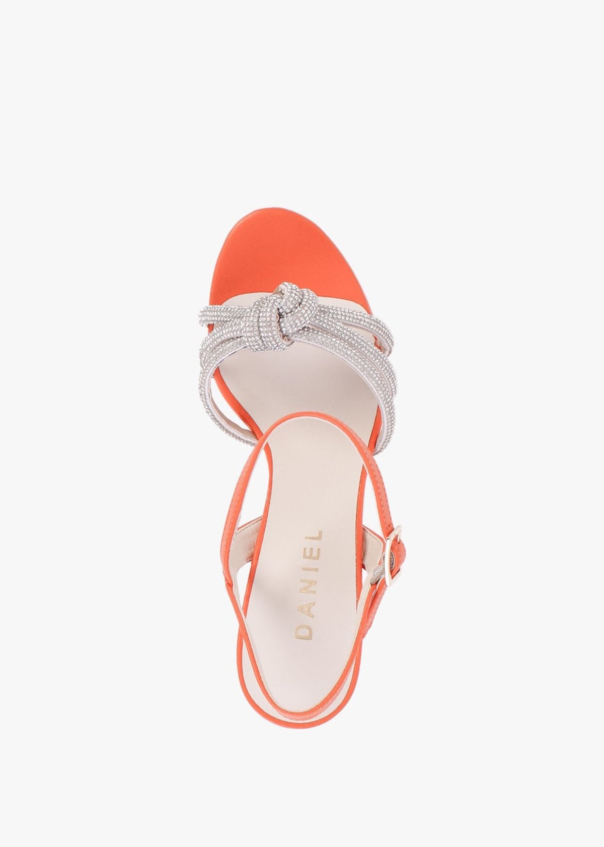 Adiama Orange Slim Heeled Platform Sandals