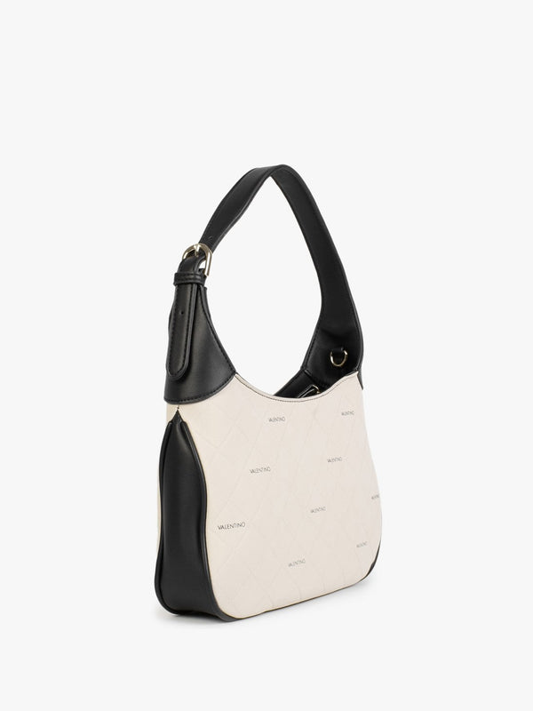 Paella Ecru Logo Hobo Bag