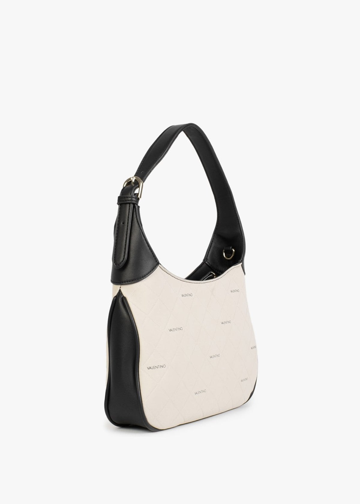 Paella Ecru Logo Hobo Bag