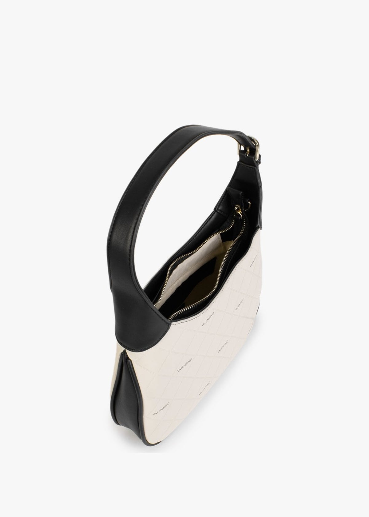 Paella Ecru Logo Hobo Bag