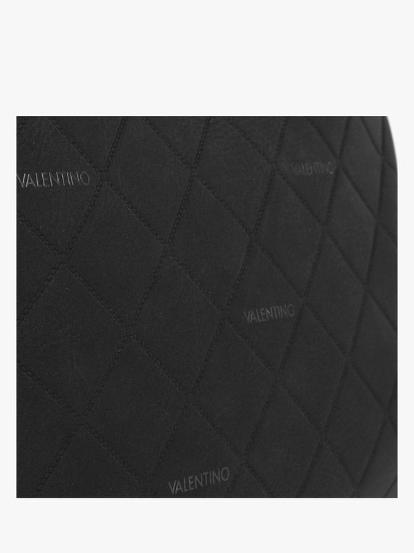 Paella Black Logo Hobo Bag