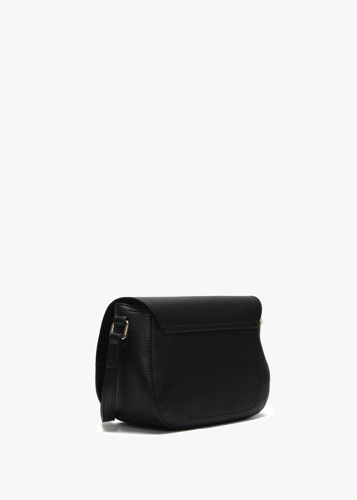 Superman Black Pebbled Saddle Bag