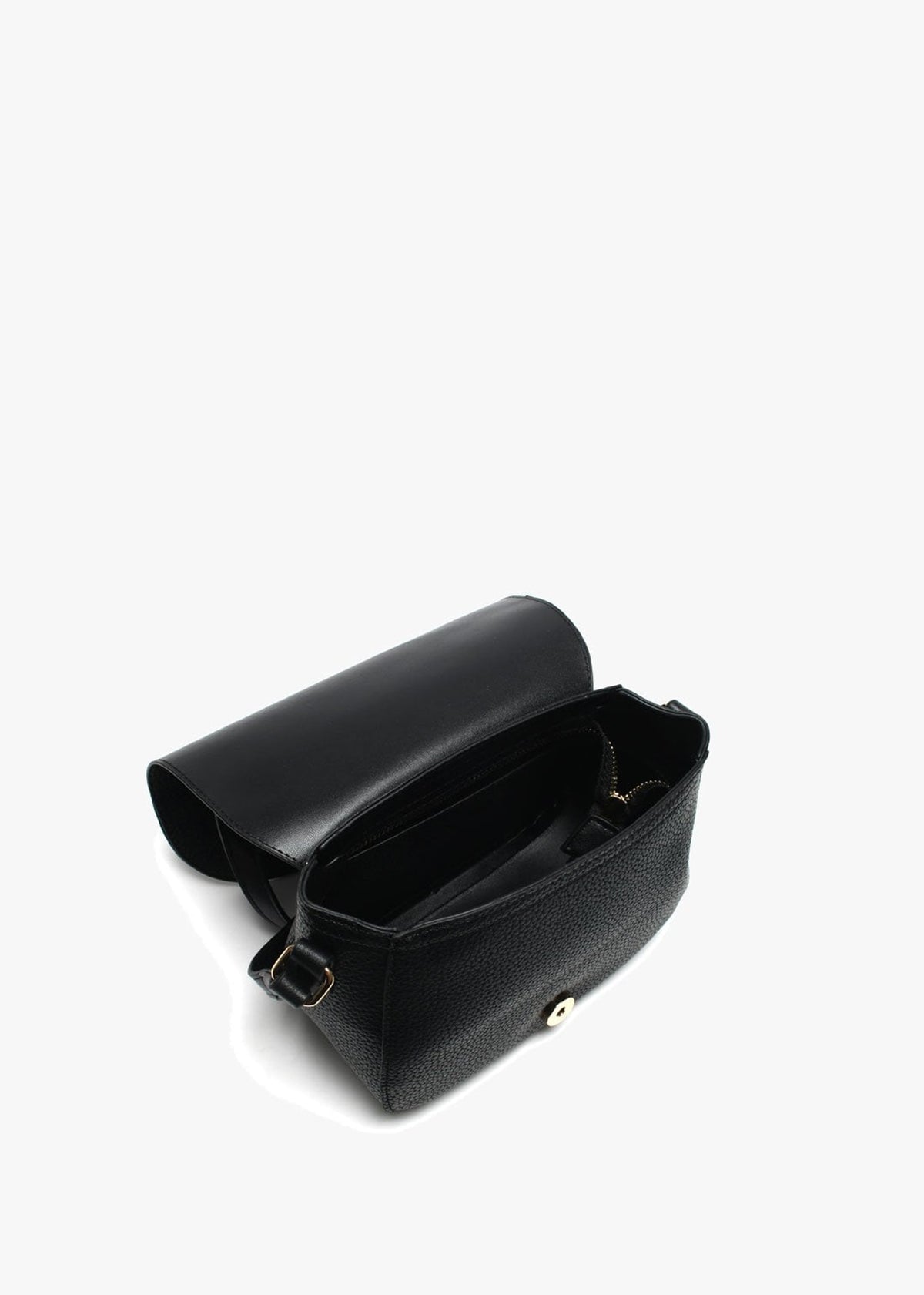 Superman Black Pebbled Saddle Bag
