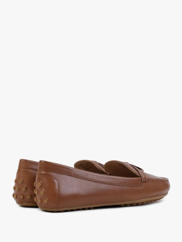 Brynn Driver Polo Tan Leather Loafers