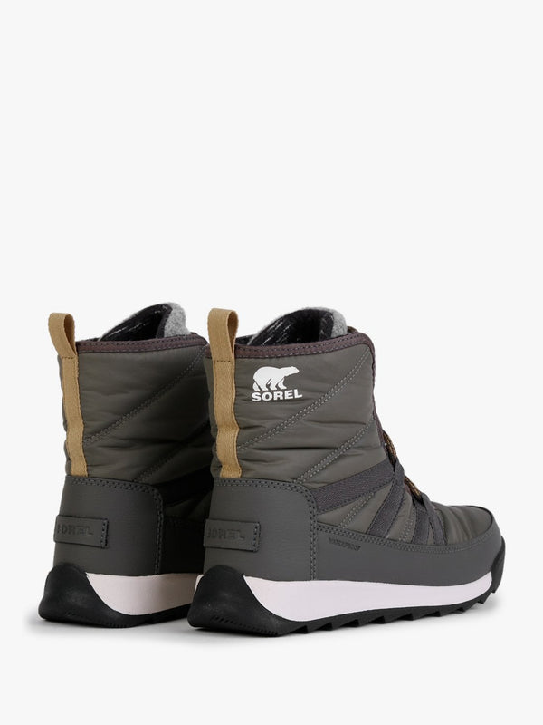 Whitney II Stone Green Black Nylon Short Lace Ankle Boots