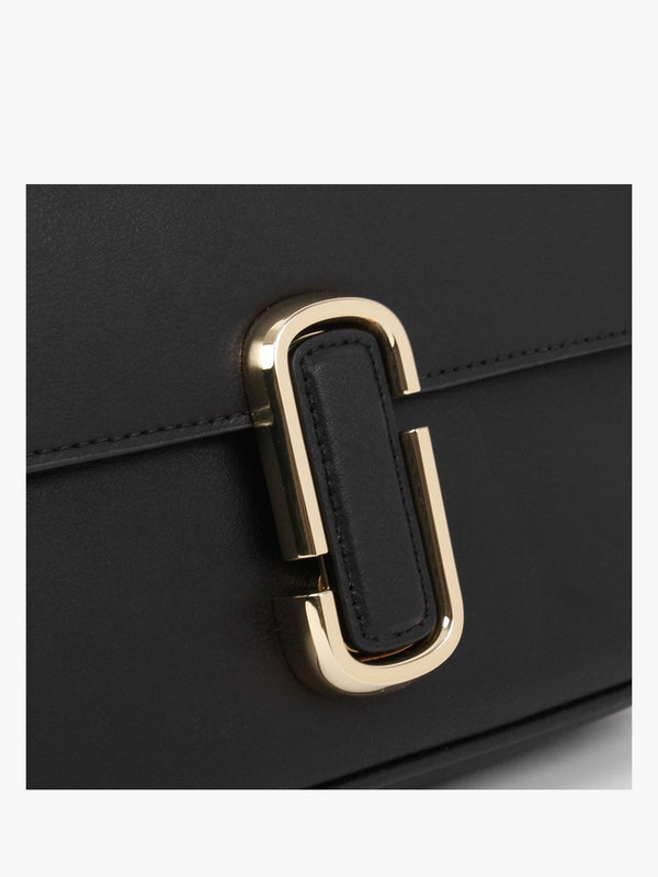 The J Marc Black Leather Shoulder Bag