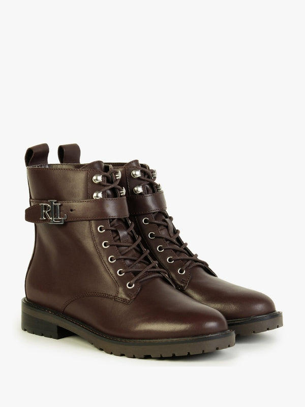 Elridge Brown Leather Ankle Boots
