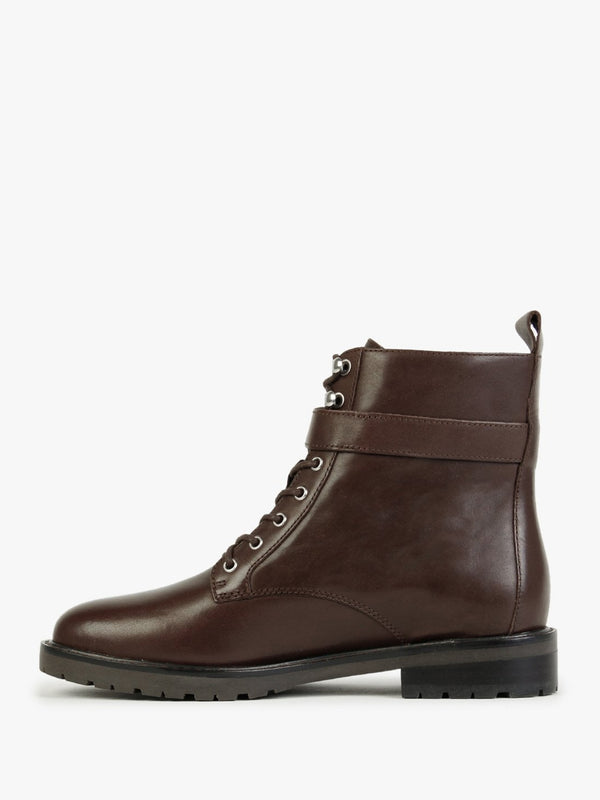 Elridge Brown Leather Ankle Boots
