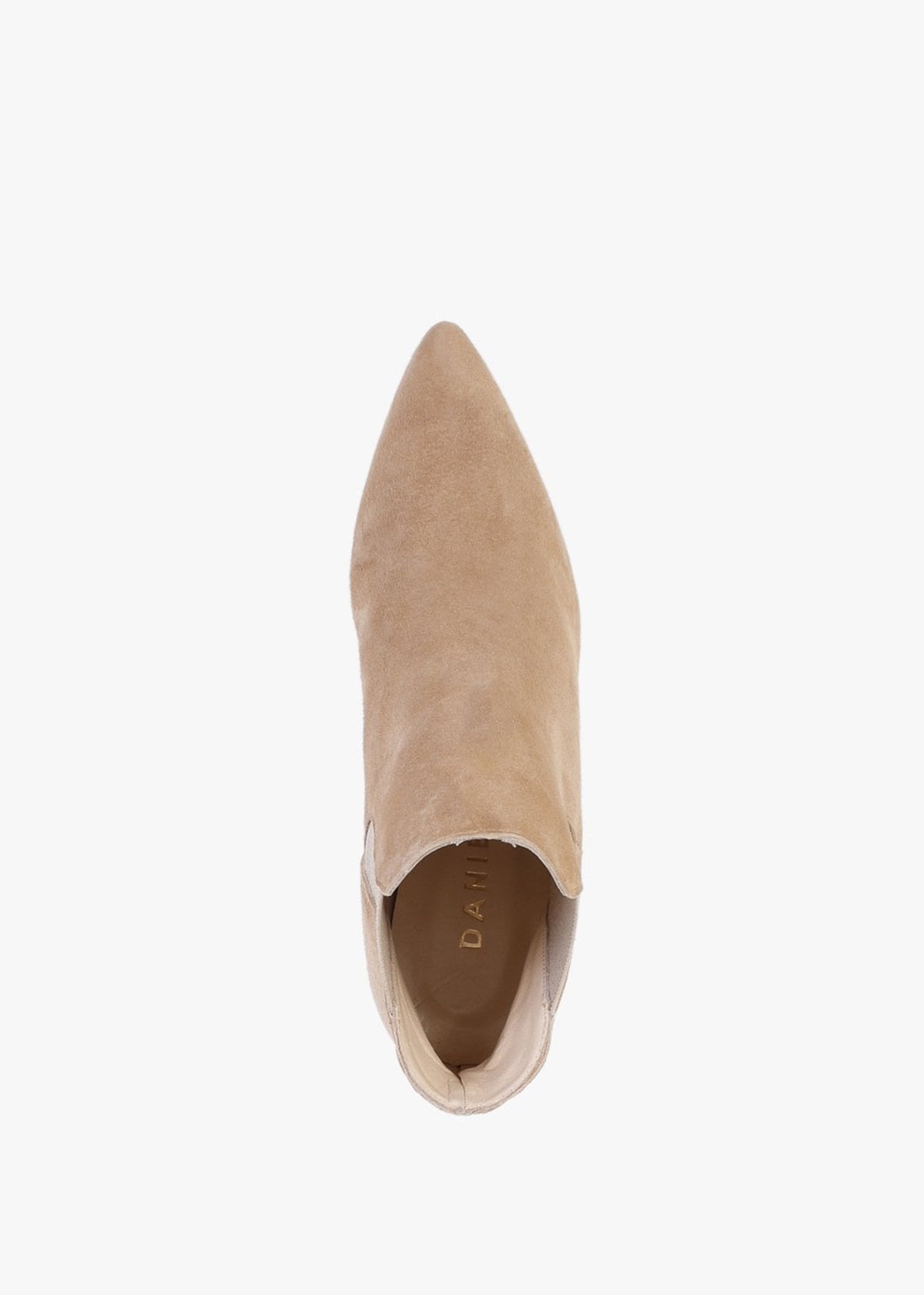 Adril Light Beige Suede Ankle Boots