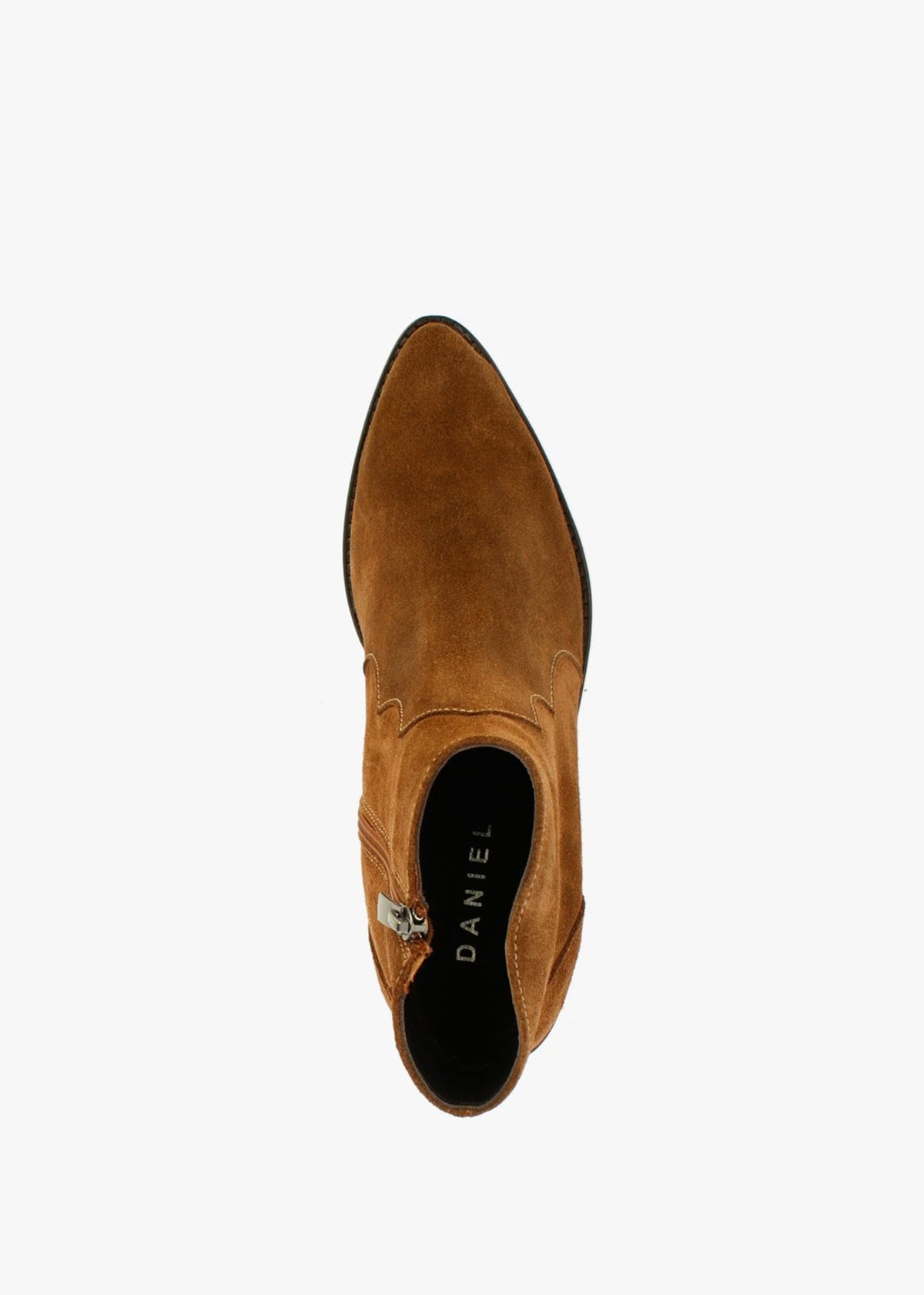 Becks Tan Suede Western Ankle Boots
