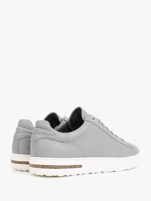 Bend Low Grey Leather Trainers