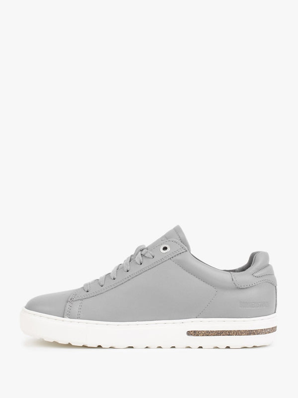 Bend Low Grey Leather Trainers