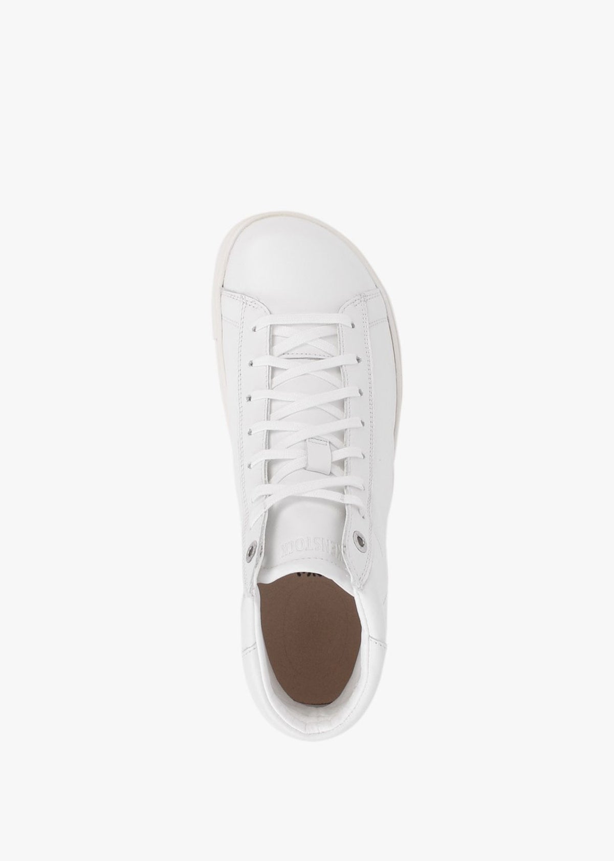 Bend White Leather Mid Top Trainers