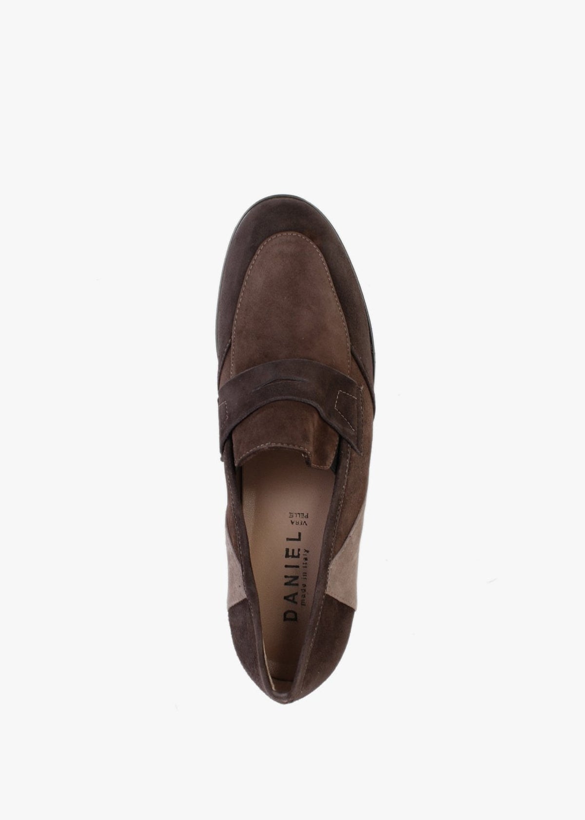 Connie Brown & Taupe Suede Wedge Loafers
