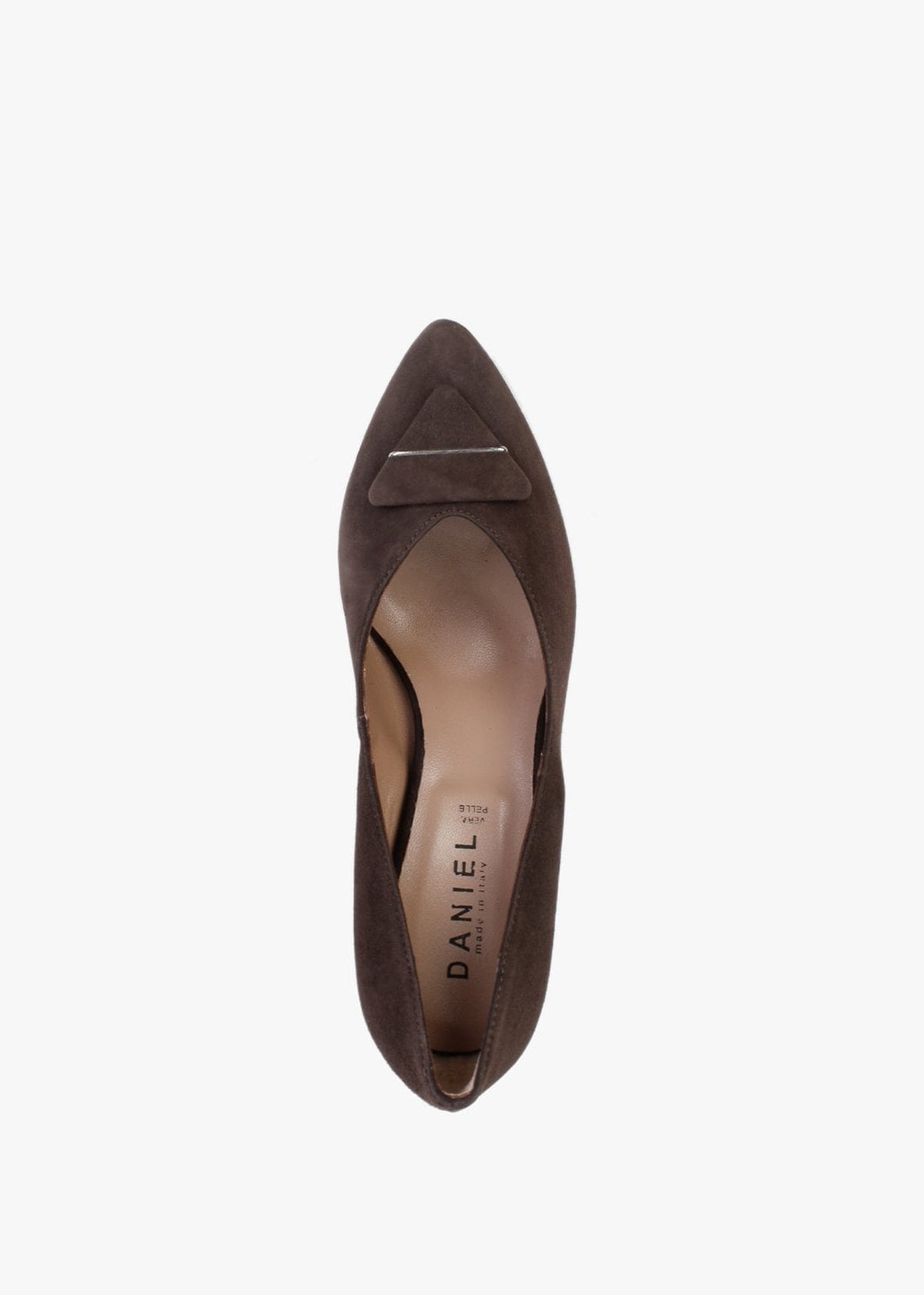 Courtie Brown Suede Mid Heel Court Shoes