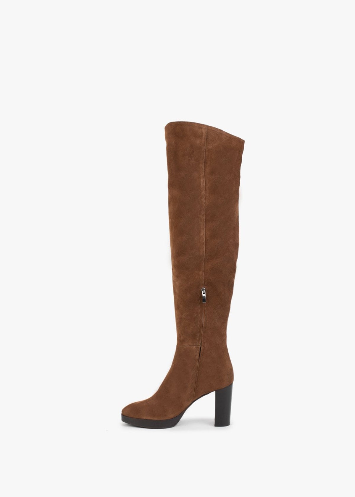 Lorplat Tan Suede Over The Knee Boots