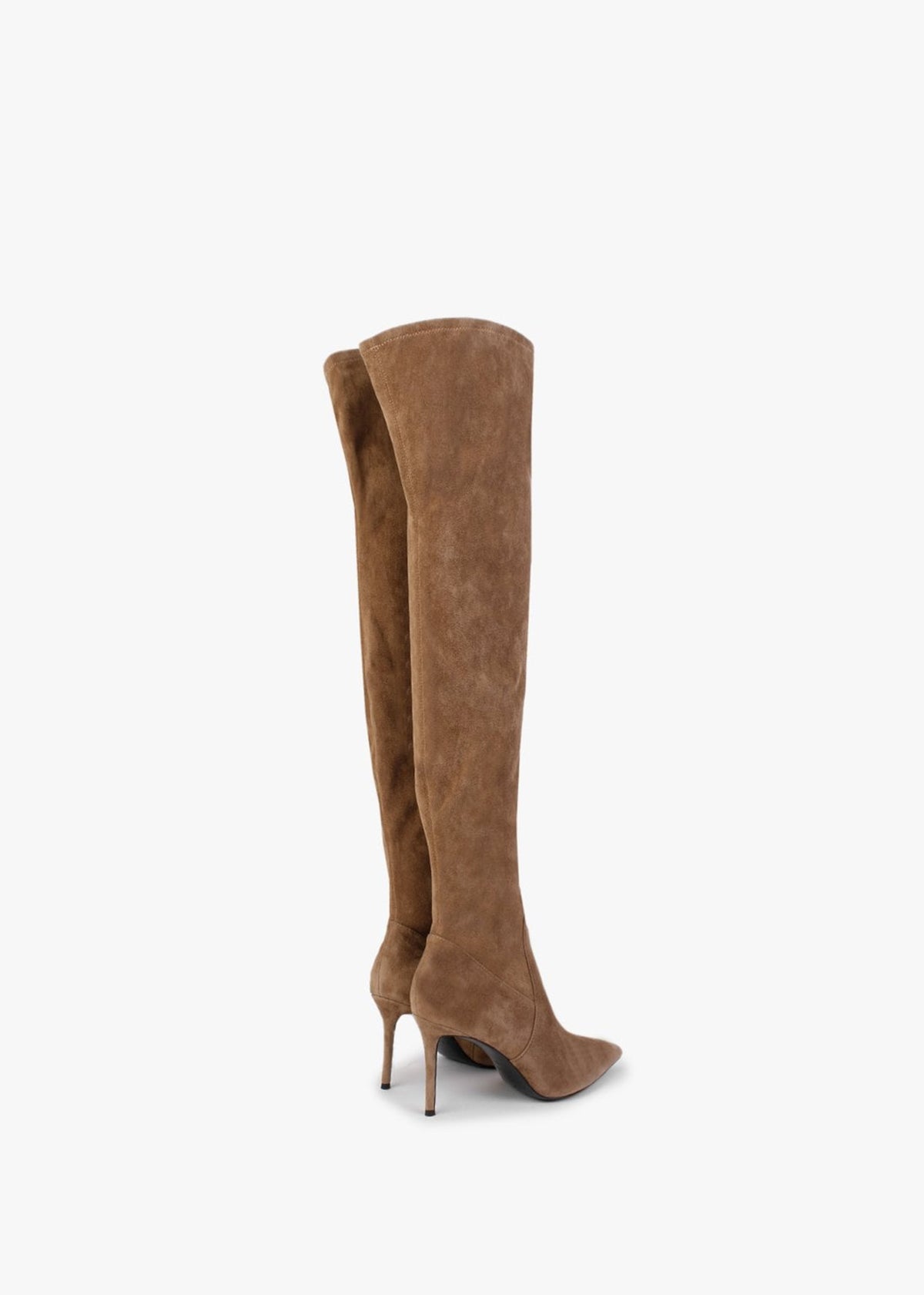Stret Tan Over The Knee Boots