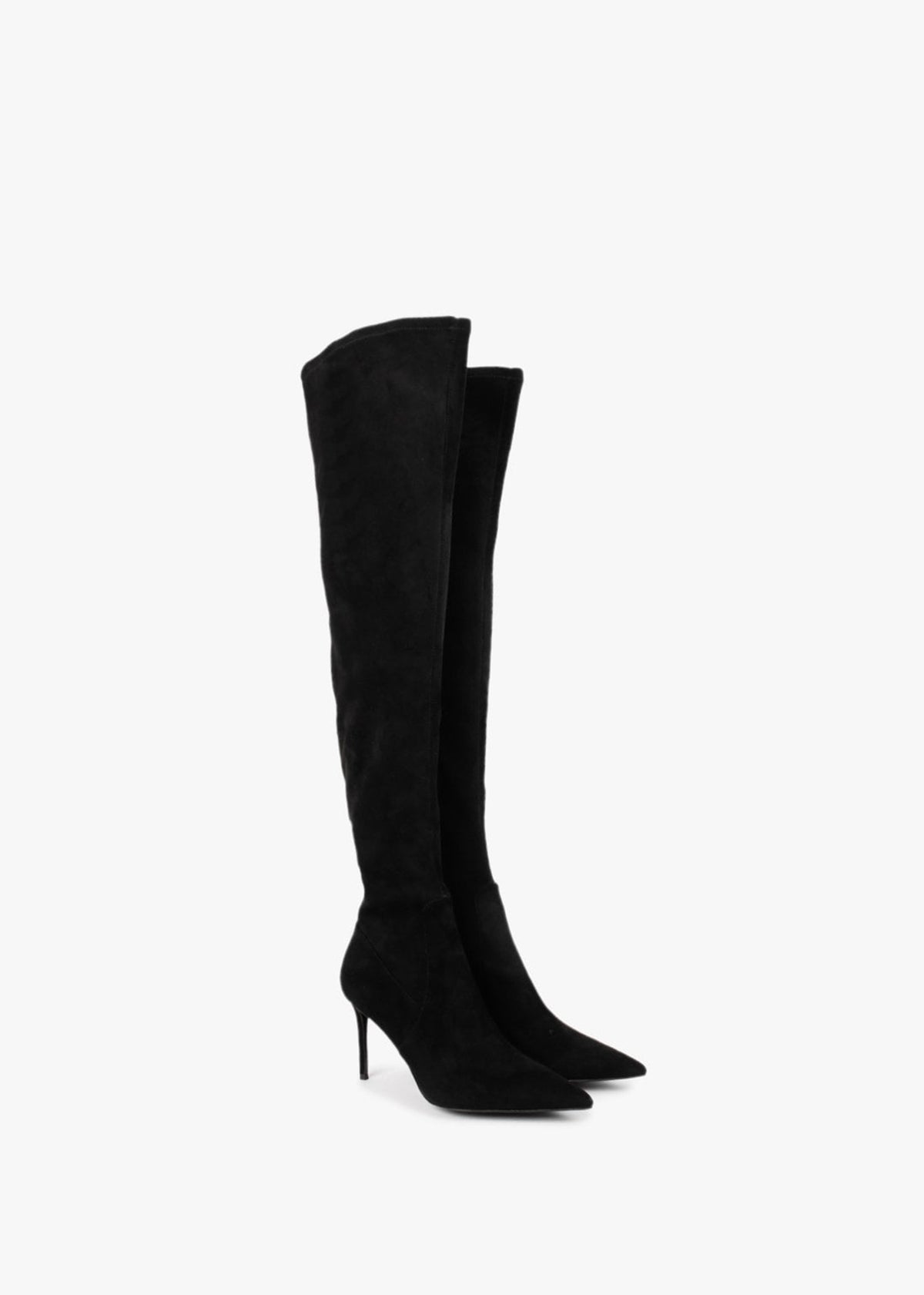 Stret Black Over The Knee Boots