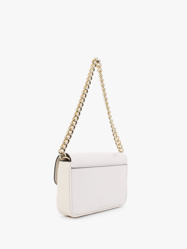 The J Marc Cloud White Leather Shoulder Bag