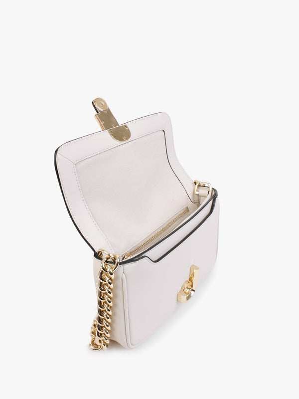 The J Marc Cloud White Leather Shoulder Bag