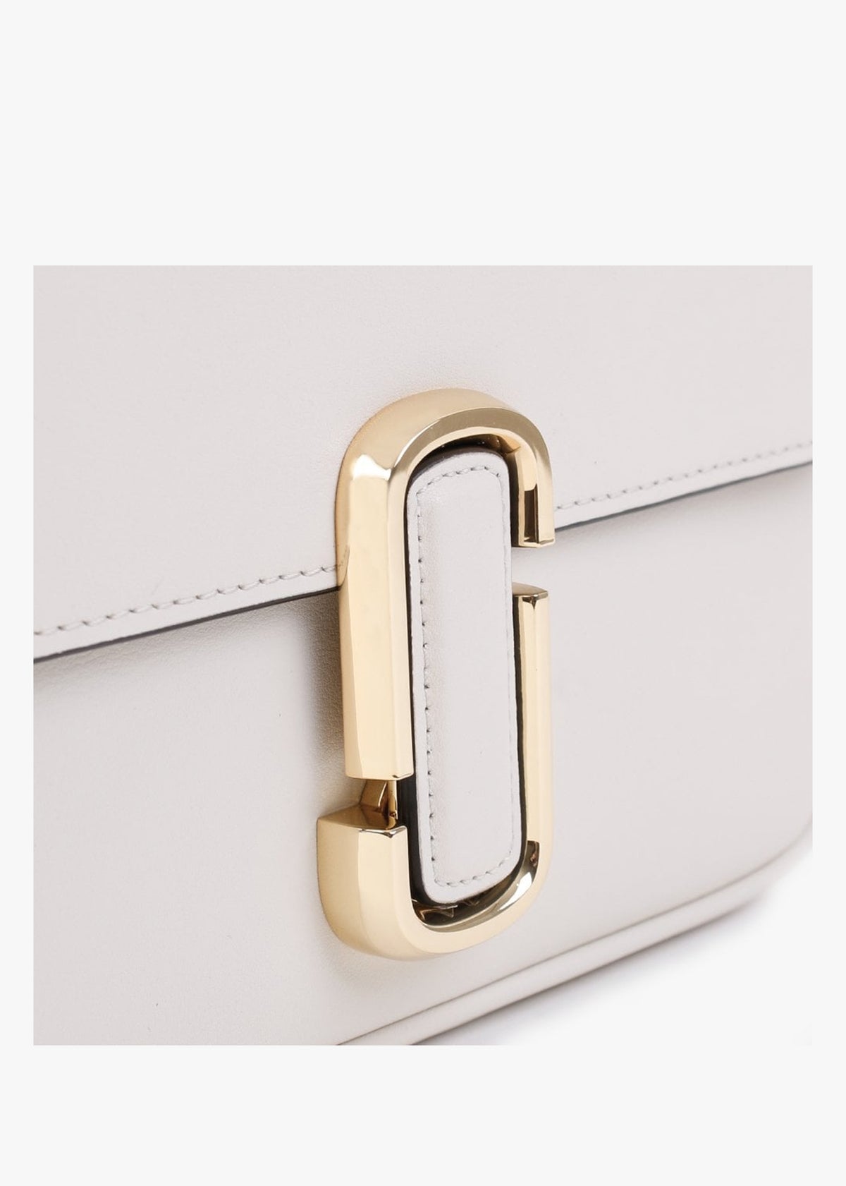 The J Marc Cloud White Leather Shoulder Bag