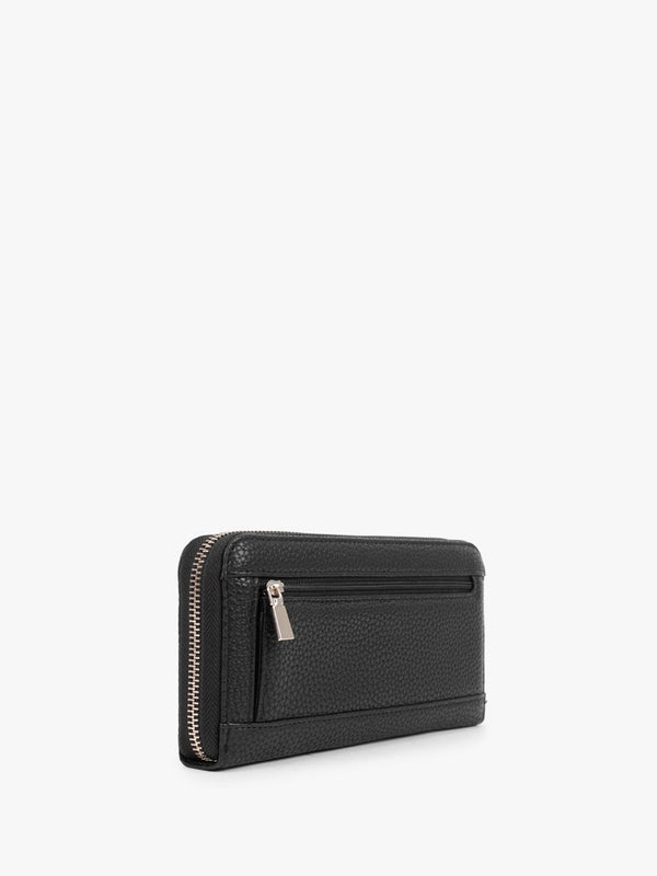 Large Eco Brenton Black Zip Around Wallet