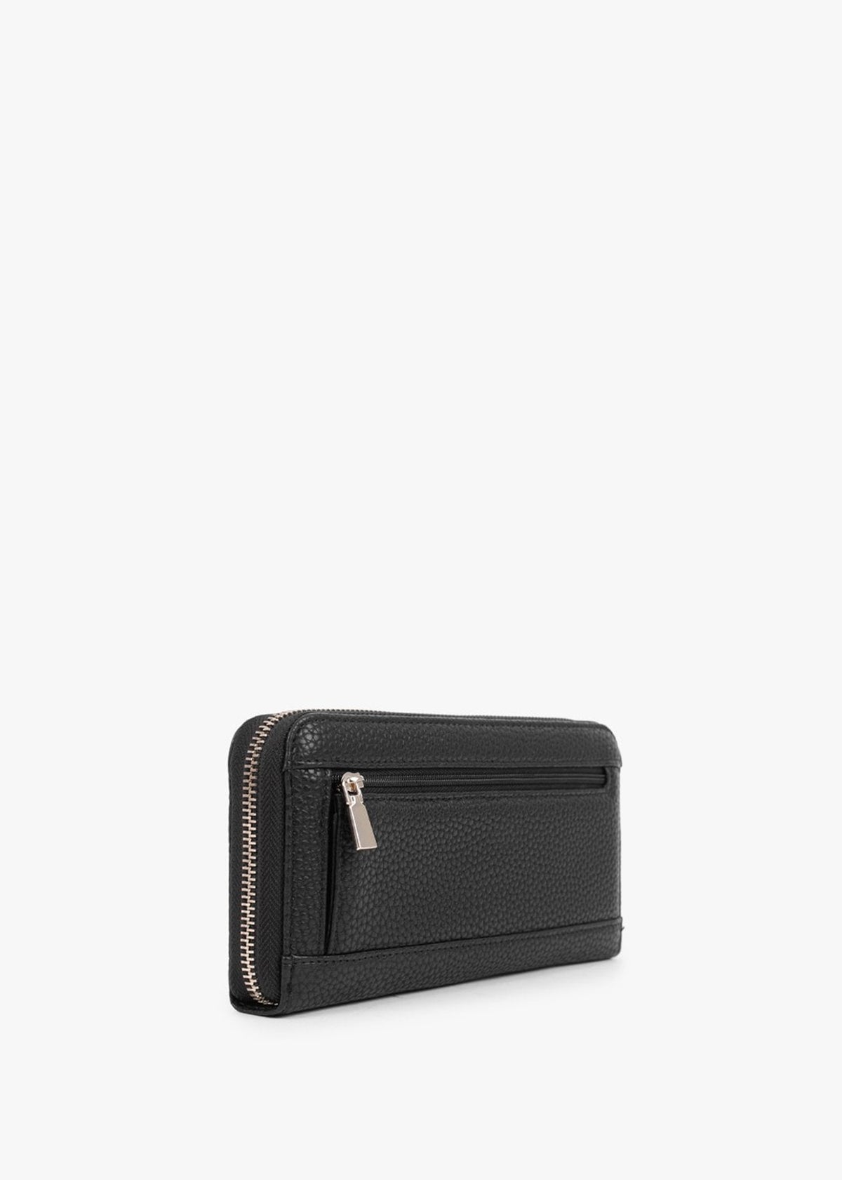 Large Eco Brenton Black Zip Around Wallet