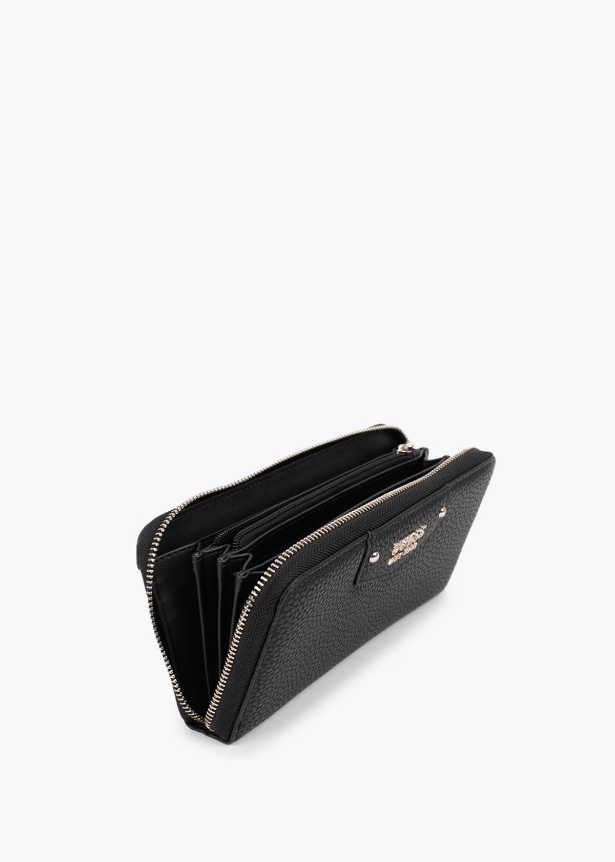 Large Eco Brenton Black Zip Around Wallet